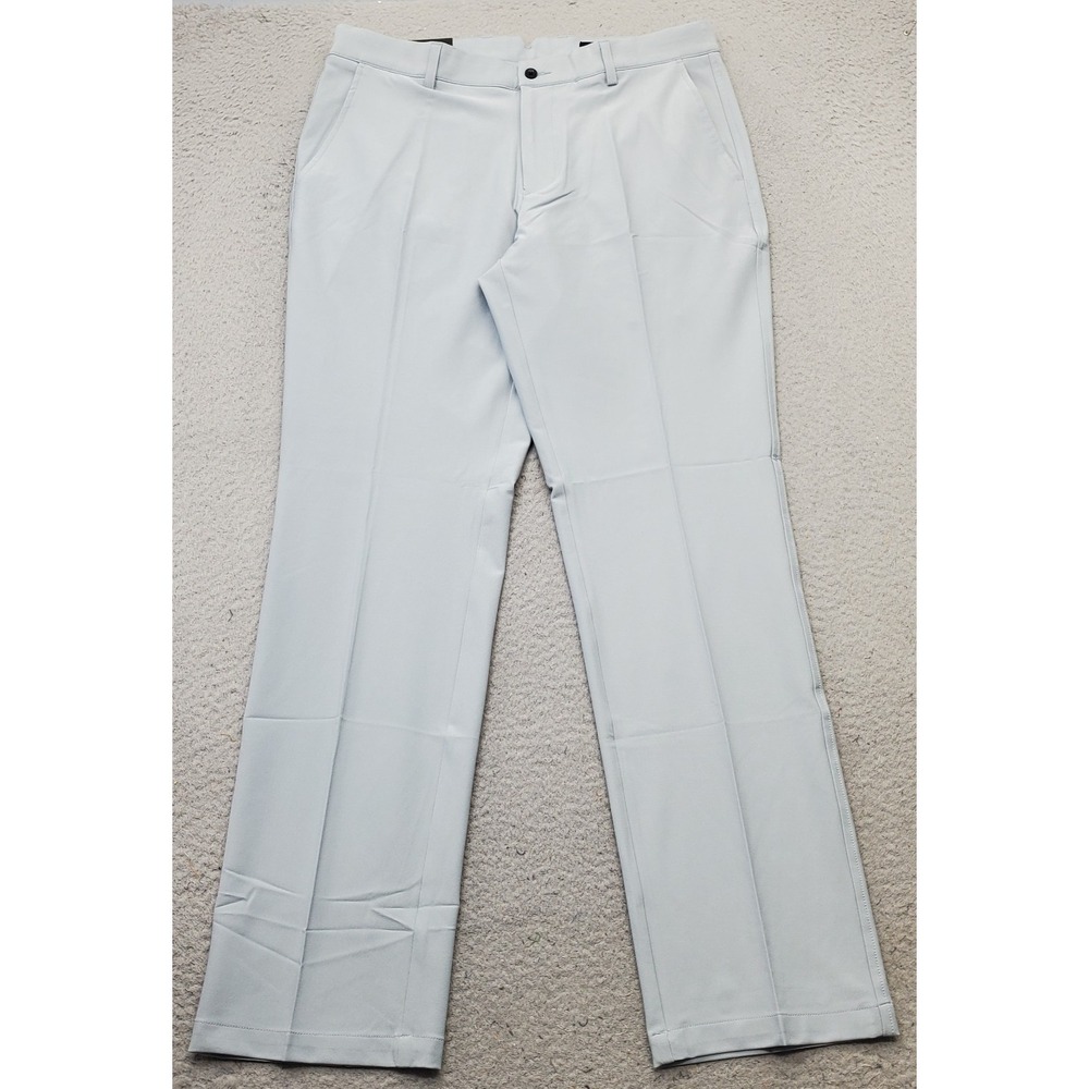 Dunning Golf Chino Pants Mens 34/32 Gray Performance Stretch Quick Dry D7S13P067